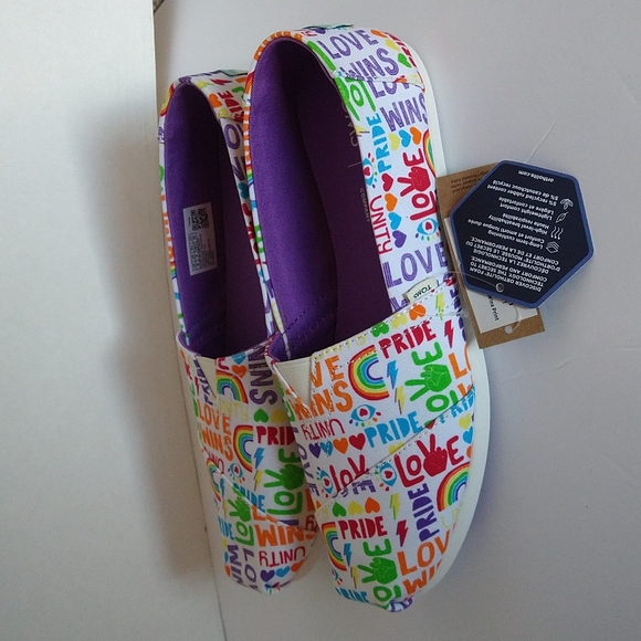 Toms alpargata pride inspired slip on shoes - Picture 9 of 13